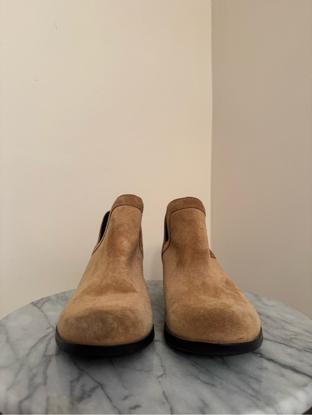 Sorel Lolla Cut Out Booties Women’s Size 7.5 Tan Suede Ankle Boots Casual - Picture 3 of 7